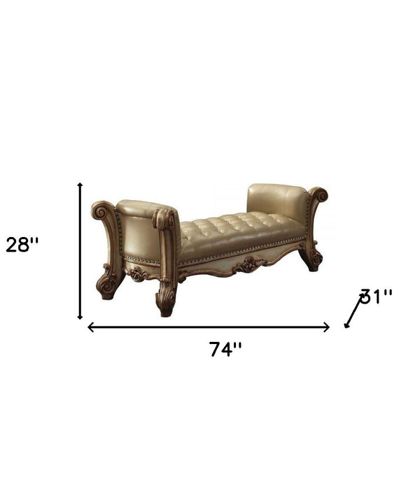 74' X 31' X 28' Bone Polyurethane Bench