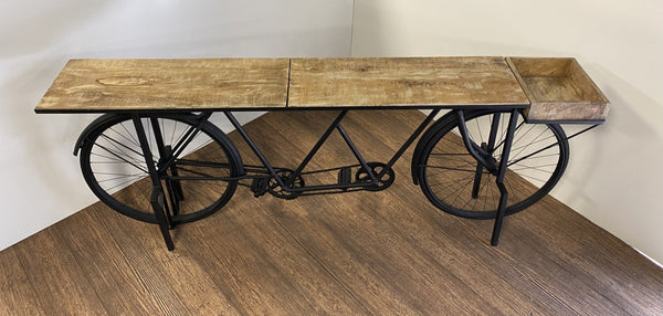 14" X 88" X 33.5" Black Tandem Bicycle Bar