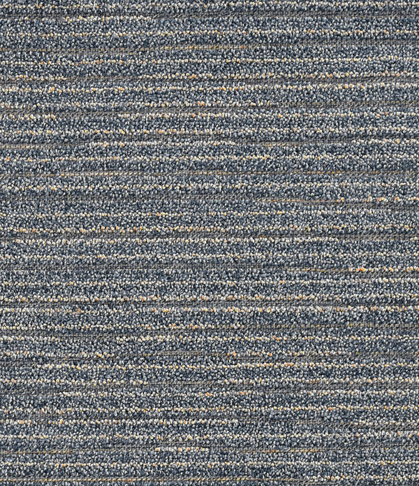 4'x6' Denim Blue Machine Woven UV Treated Abstract Lines Indoor Outdoor Area Rug