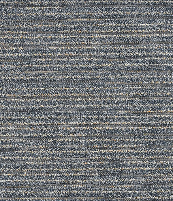 7'x9' Denim Blue Machine Woven UV Treated Abstract Lines Indoor Outdoor Area Rug