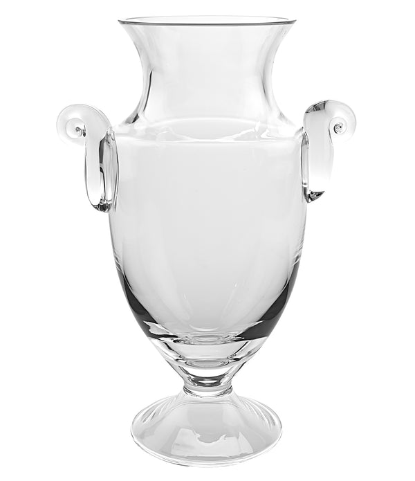 14 Mouth Blown Crystal European Made Trophy Vase