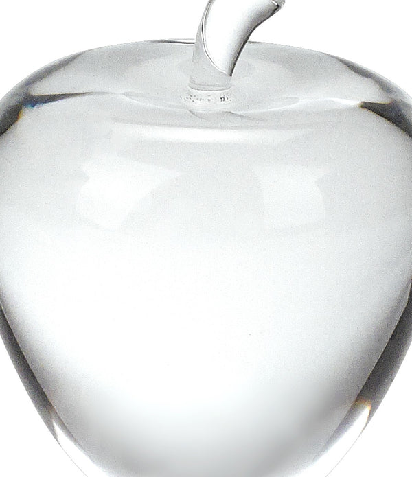 Solid Crystal Apple Paperweight