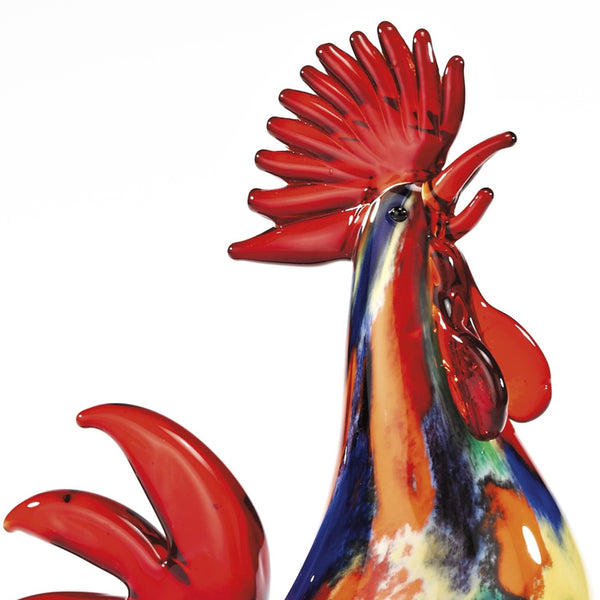 11 MultiColor Artistic Glass Rooster