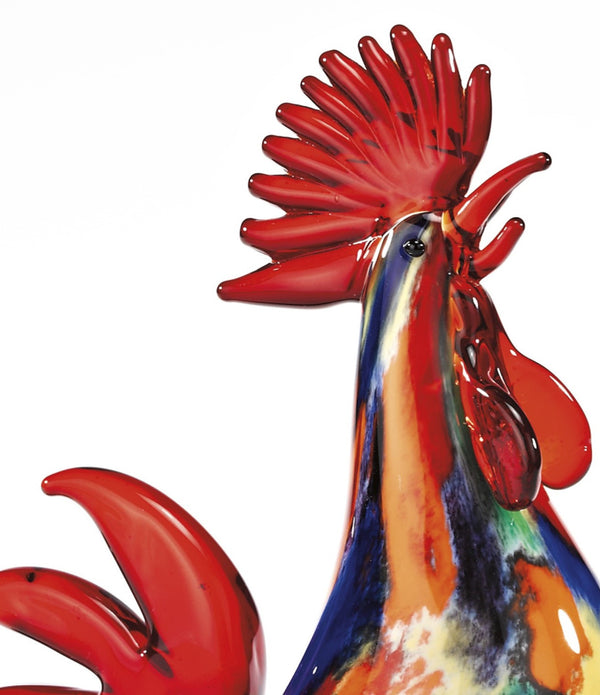 11 MultiColor Artistic Glass Rooster