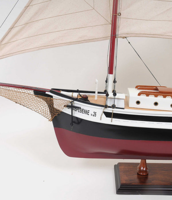 Sailboat Model with Solid Wood Base