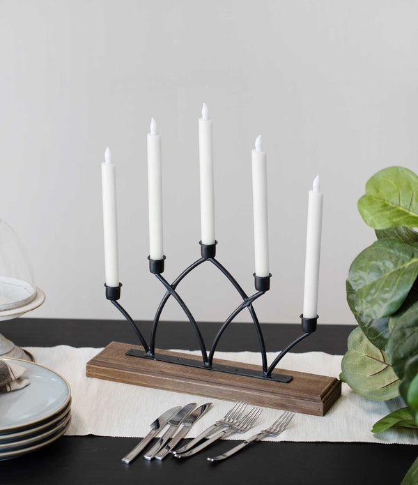 5 Slot Vinatge Design Candle Holder