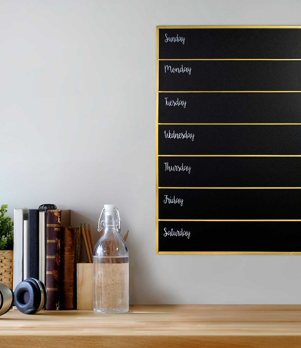 Memo Chalkboard with Matte Golden Frame