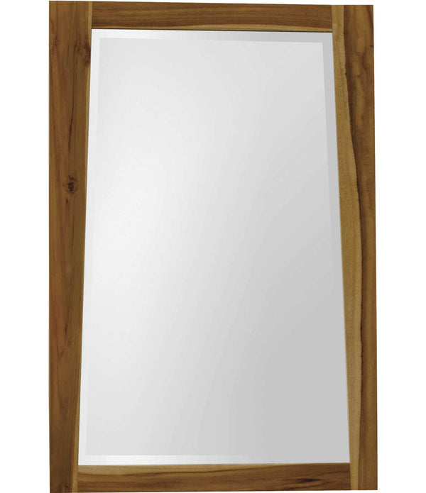 Solid Teak Wall Mirror in Natural Finish