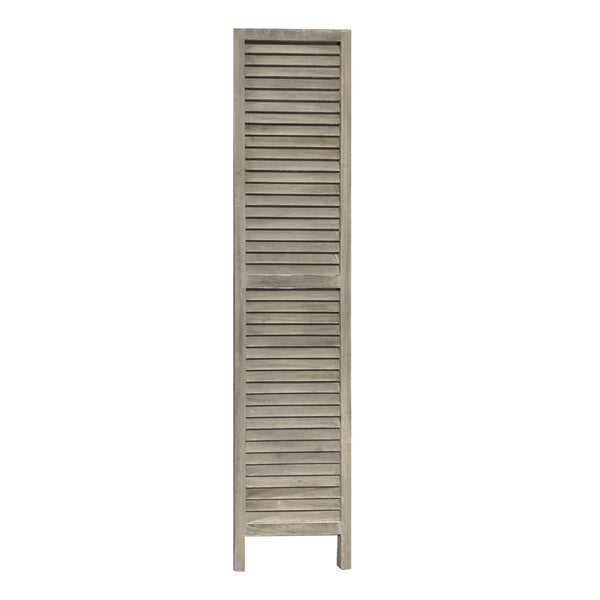 3 Panel Grey Shutter Screen Room Divider