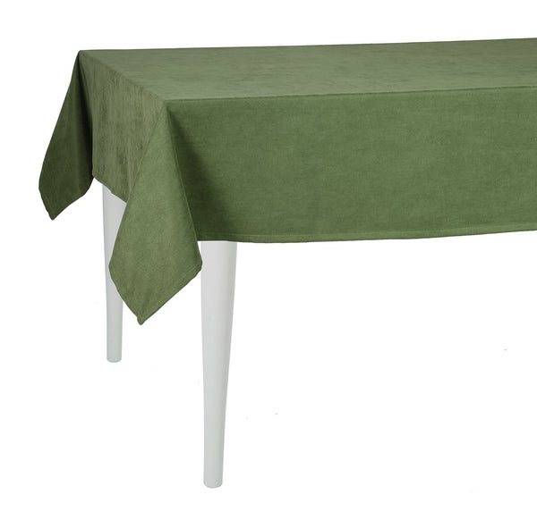 104"  Merry Christmas Rectangle Tablecloth in  Green