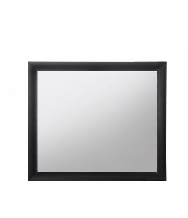 Contemporary Wood Frame mirror in Black