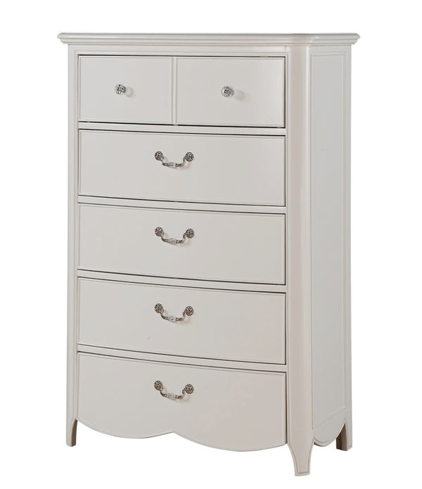 52' White 6 Drawer Chest Dresser