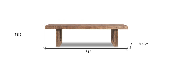 Solid Mango Wood Dining Bench