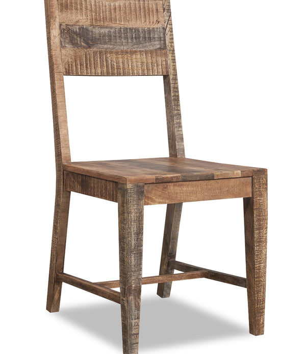 Set of 2 Solid Mango Wood Dining Chairs