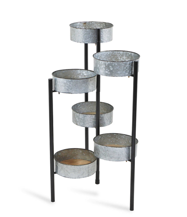 Modern Farmhouse 6 Tier Galvanized Metal Plant Stand