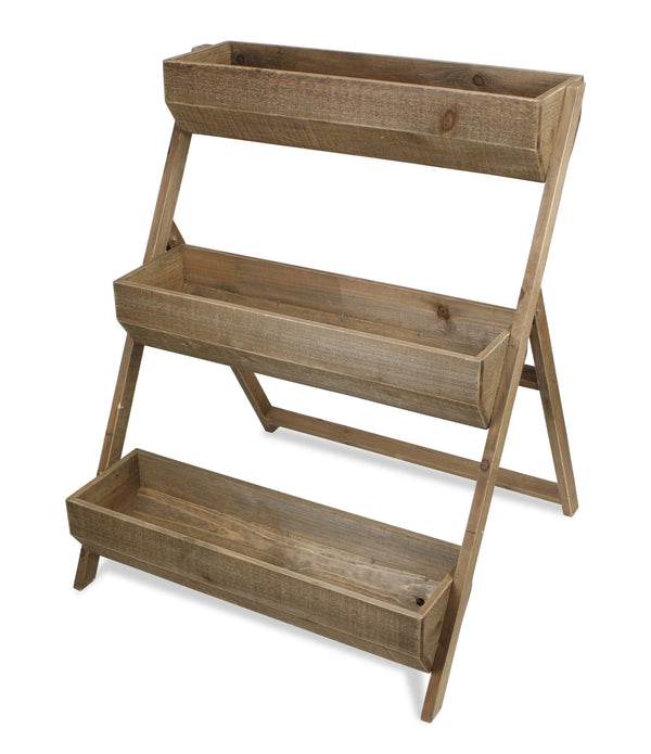 3 Tier Wooden Shelves Storage Plant Stand