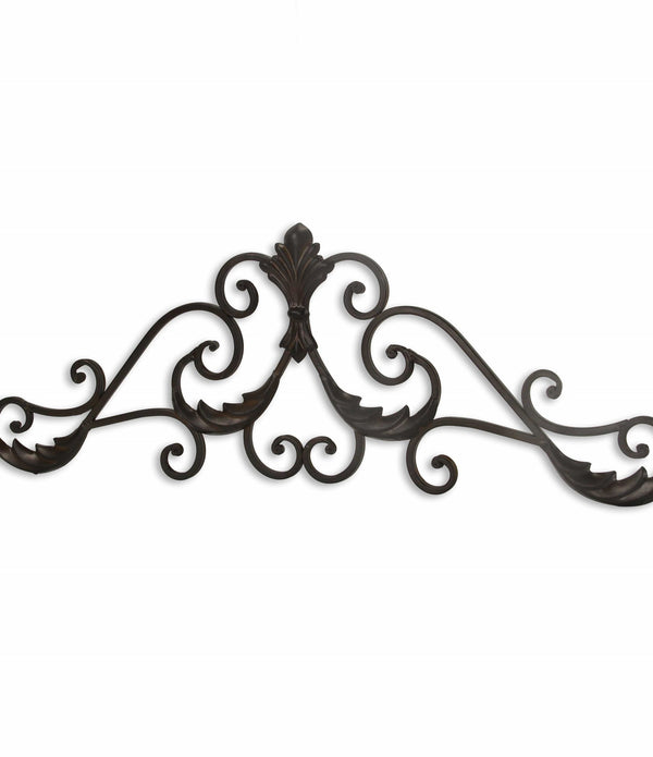 Brown Curved Rustic Door Topper Wall Decor