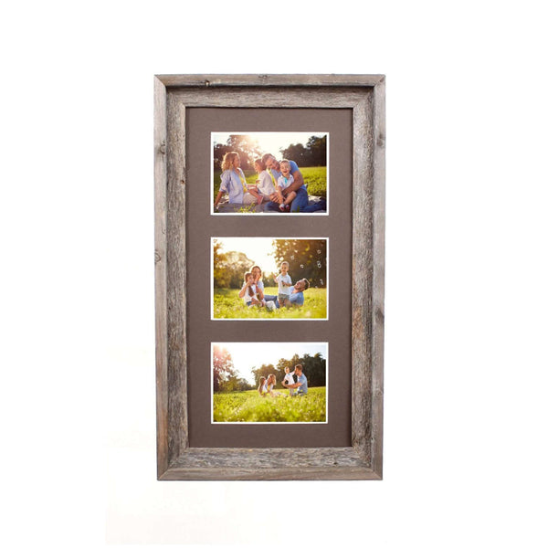 3 - 5x7 Natural Weathered Grey Picture Frame