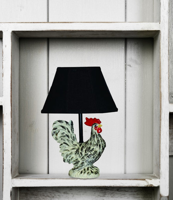 Rustic Farmhouse Rooster Accent Lamp