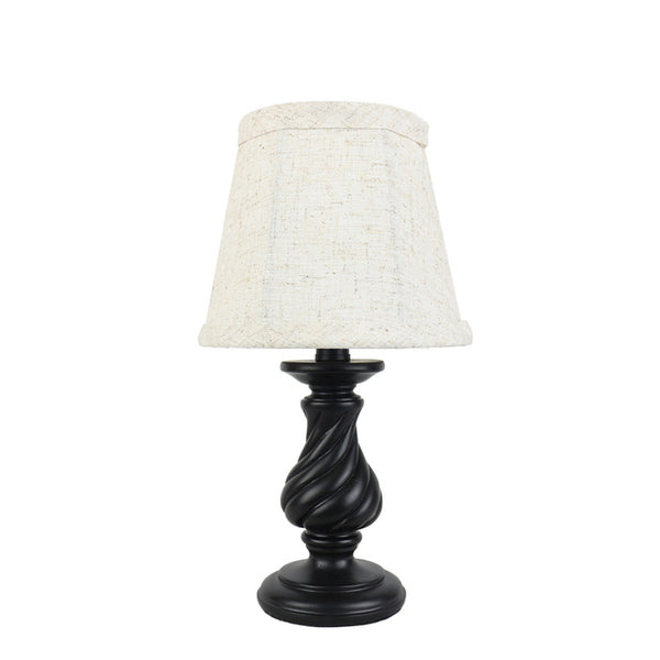 Mini Twisted Black Table Lamp