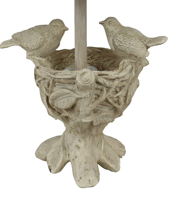 Two Birds and Nest Accent Lamp