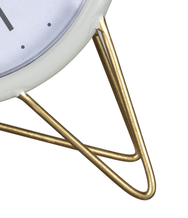 Gray Golden Triangle Desk Clock