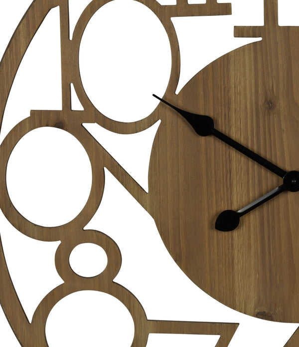 Hand Crafted Modern Natural Wood Wall Clock