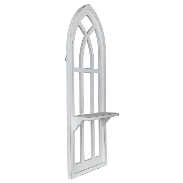 White Window Arch Wall Shelf