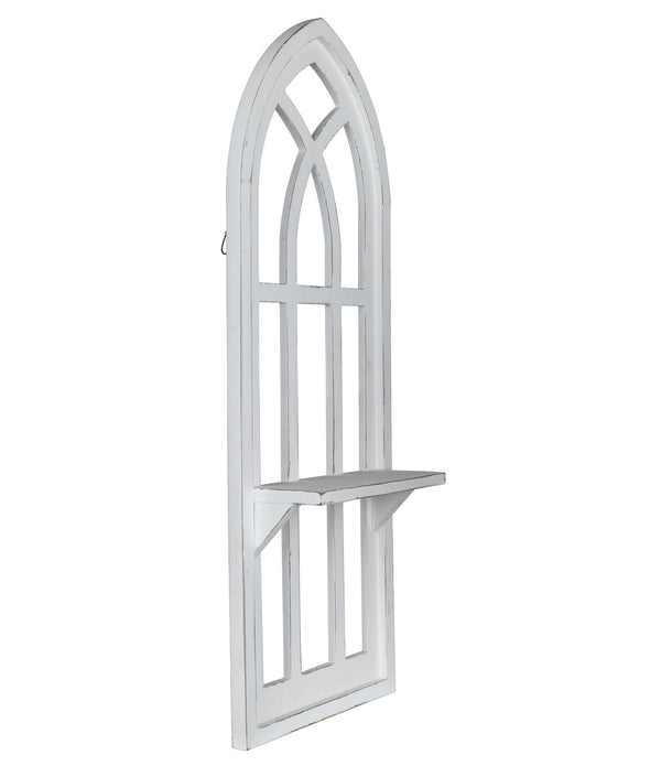 White Window Arch Wall Shelf