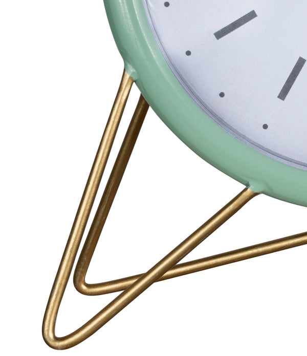 Green Golden Triangle Desk Clock