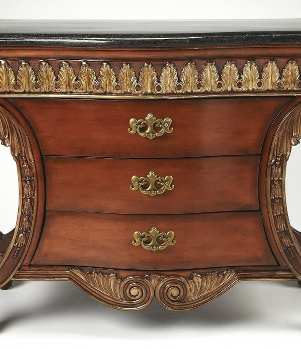 Traditional Style Carved Desk