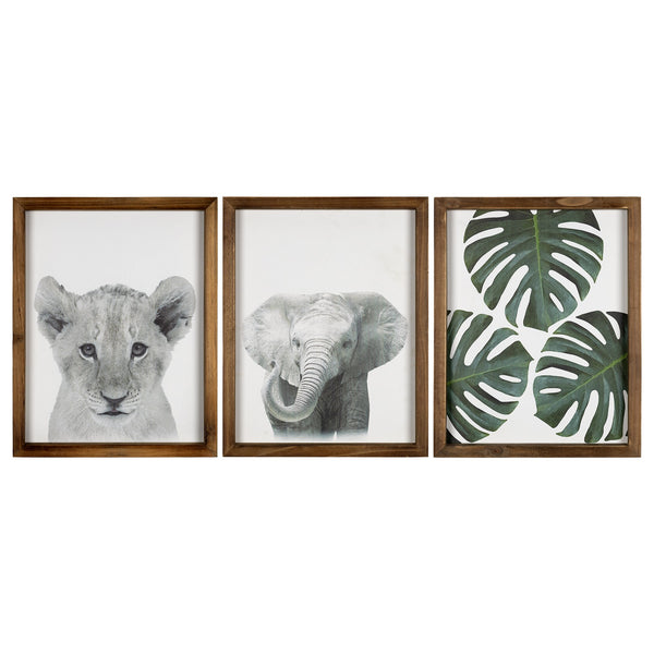 Jungle Safari Modern Wall Art Set