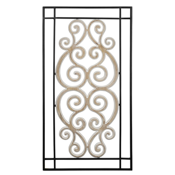 Modern Wooden Scroll Wall Decor