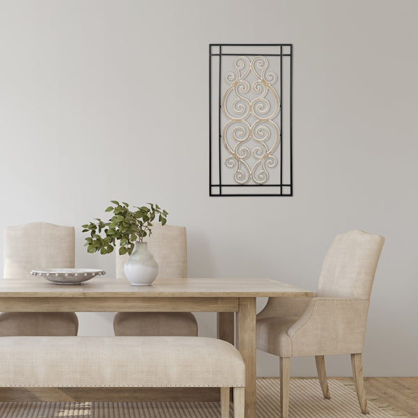 Modern Wooden Scroll Wall Decor