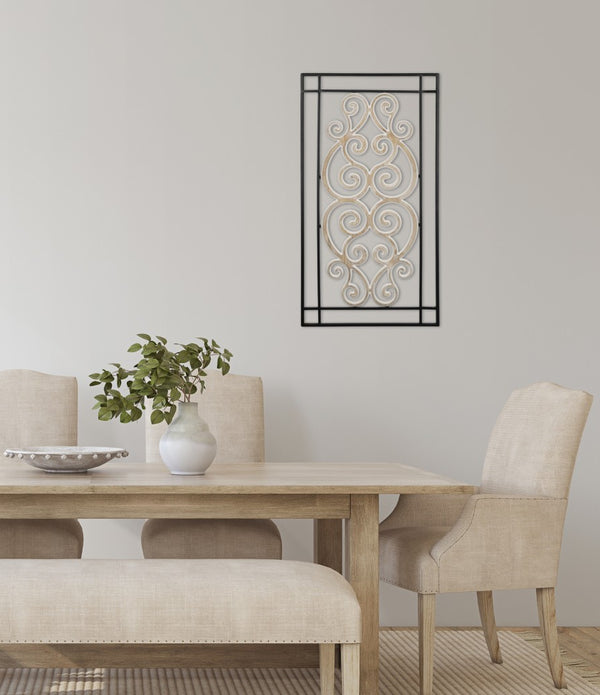 Modern Wooden Scroll Wall Decor