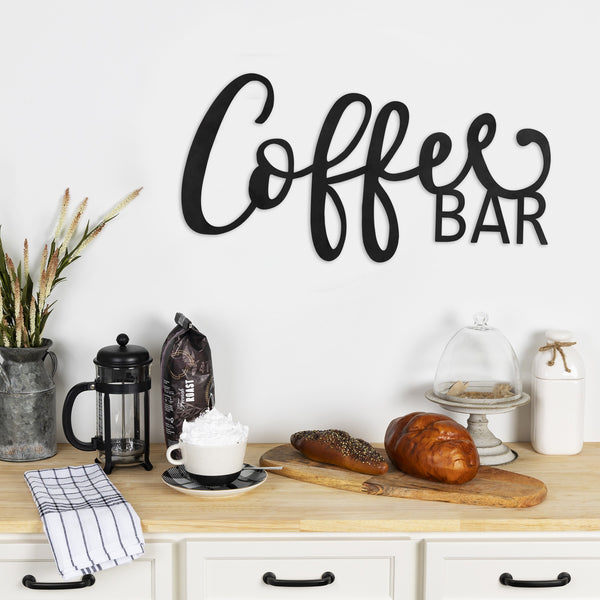 Coffee Bar Metal Wall Sign