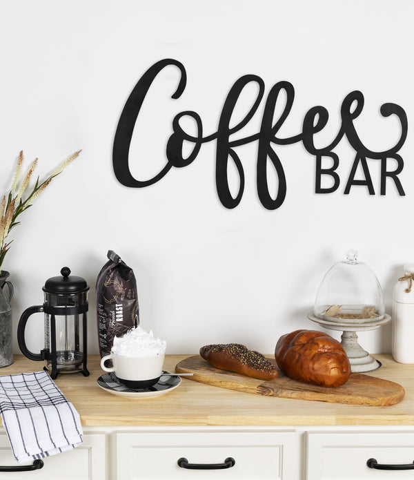 Coffee Bar Metal Wall Sign