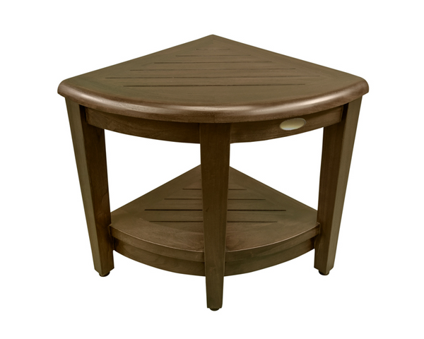 Curvilinear Dark Brown Teak 18