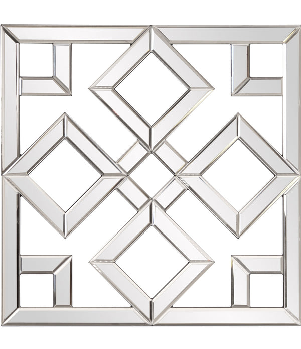 Interlocking Mirrored squares with Lattice Design