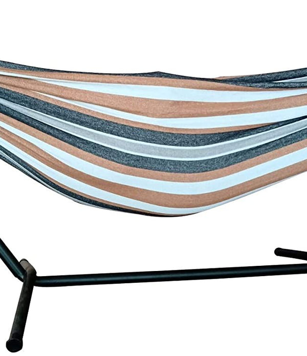 Sahara Stripe Classic 2 Person Hammock with Stand