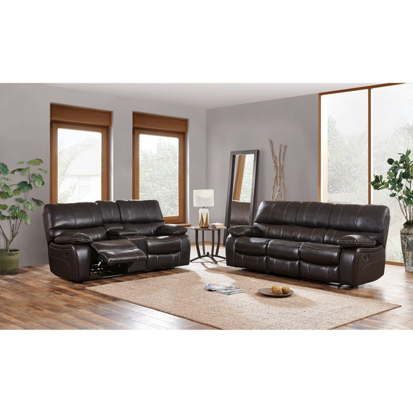 Espresso Black Leather Gel Cover Glider Recliner in Removable Back And Extra Plush Cushions