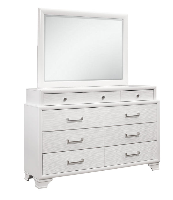 White Dresser with 9 Drawers