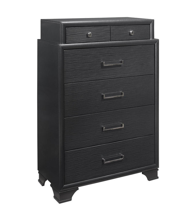 Grey Chest with 6 Drawers