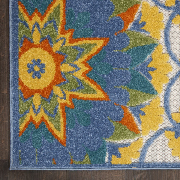 5’ x 7' Multi Medallion Indoor Outdoor Area Rug