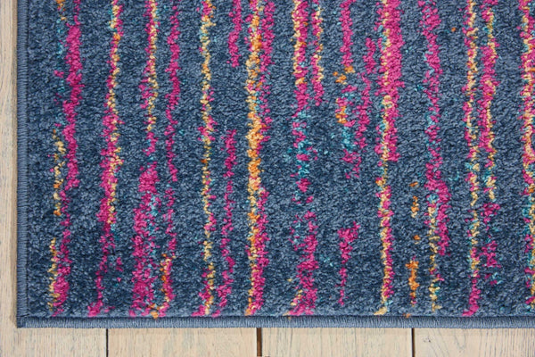 5’ x 7’ Rainbow Abstract Striations Area Rug