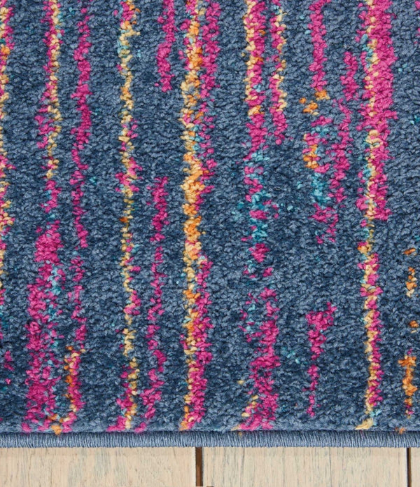 5’ x 7’ Rainbow Abstract Striations Area Rug