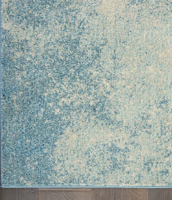 8’ x 10’ Light Blue and Ivory Abstract Sky Area Rug