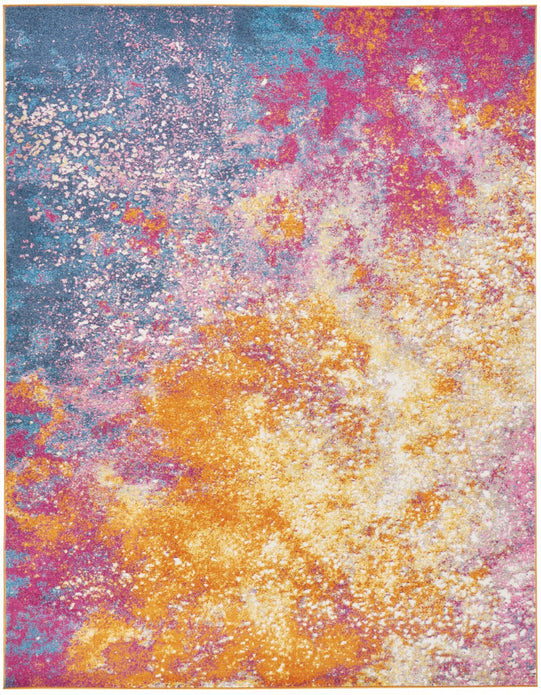 8’ x 10’ Abstract Brights Sunburst Area Rug