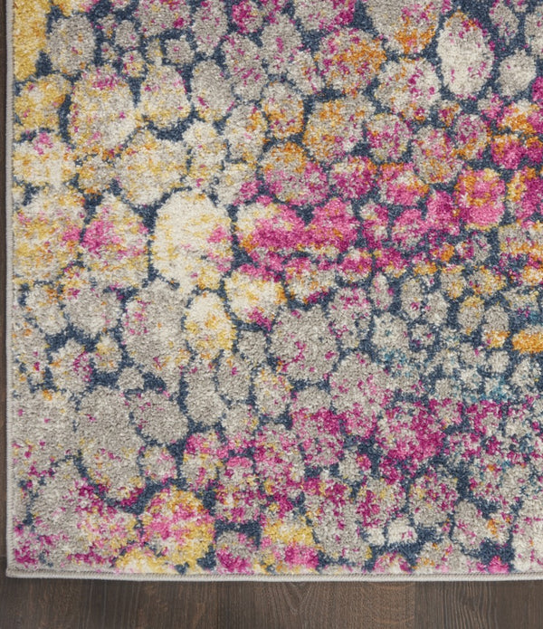 5’ x 7’ Yellow and Pink Coral Reef Area Rug