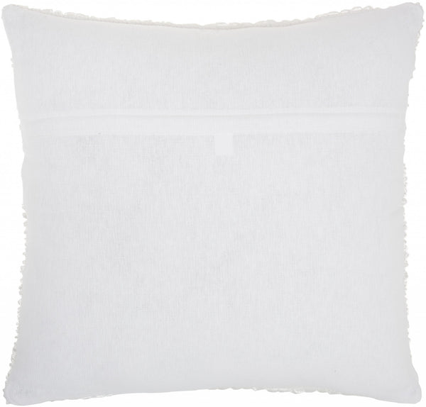 White Striped Throw Pillow